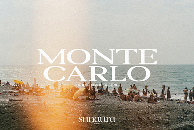 MONTE CARLO - Extra-Expanded Serif beach carlo expanded extra logotype monte monte carlo summer