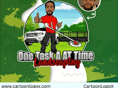 Cartoon Lawn Care Logo & Mascot Branding By CartoonLogoX branding cartoon business logo cartoon logo cartoon logo creator custom outdoor logo graphic design landscape logo design landscaping business lawn care business branding lawn care logo logo logo design mascot logo unique mascot logo
