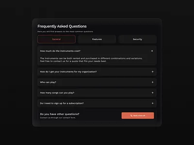 FAQ section design faq mobile design section ux
