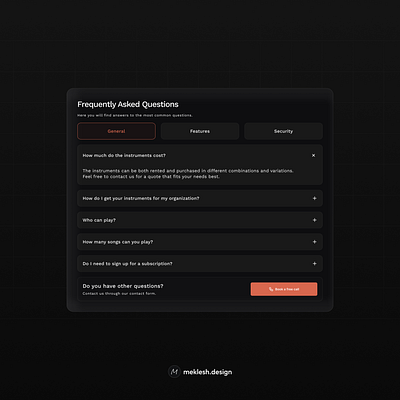 FAQ section design faq mobile design section ux