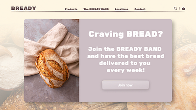 Daily UI 016: Pop-up Overlay bakery branding bread daily ui dailyui graphic design ui