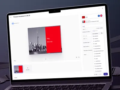 Prompt Personalized Media Builder - insert variable builder builder ui creator creator tool database variable editor gif creator gif editor image creator image editor insert variable personalized media political campaign tool product design tool ui ux variable