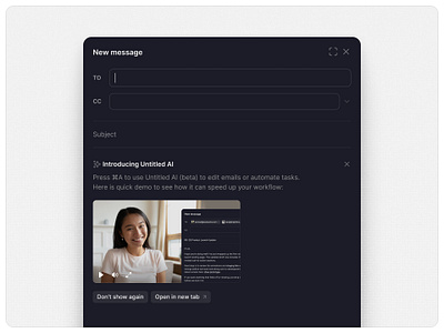 New message — Untitled UI composer message product design rich text ui design user interface