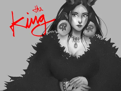 the king illustration oc
