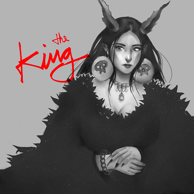 the king illustration oc