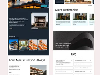 Architecture Studio Website Design agency website app best ui design design illustration landingpagedesign website design