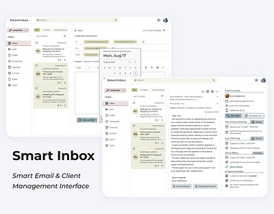 Smart Inbox design figma illustration product designer ui ui designer uidesign user interface design user interface designer visual design visual designer