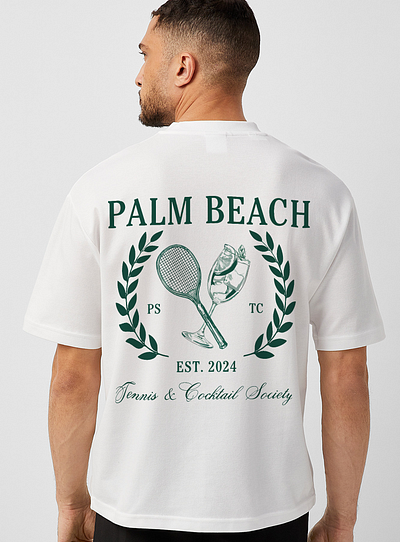 Custom Resort Wear T-Shirt Emblem branding design