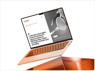 SCORR Vision - Web UI Exploration & Concept Design 3d animation branding design design art designer eye glasses graphic design identity illustration logo logodesign motion graphics orange ui ux visual web