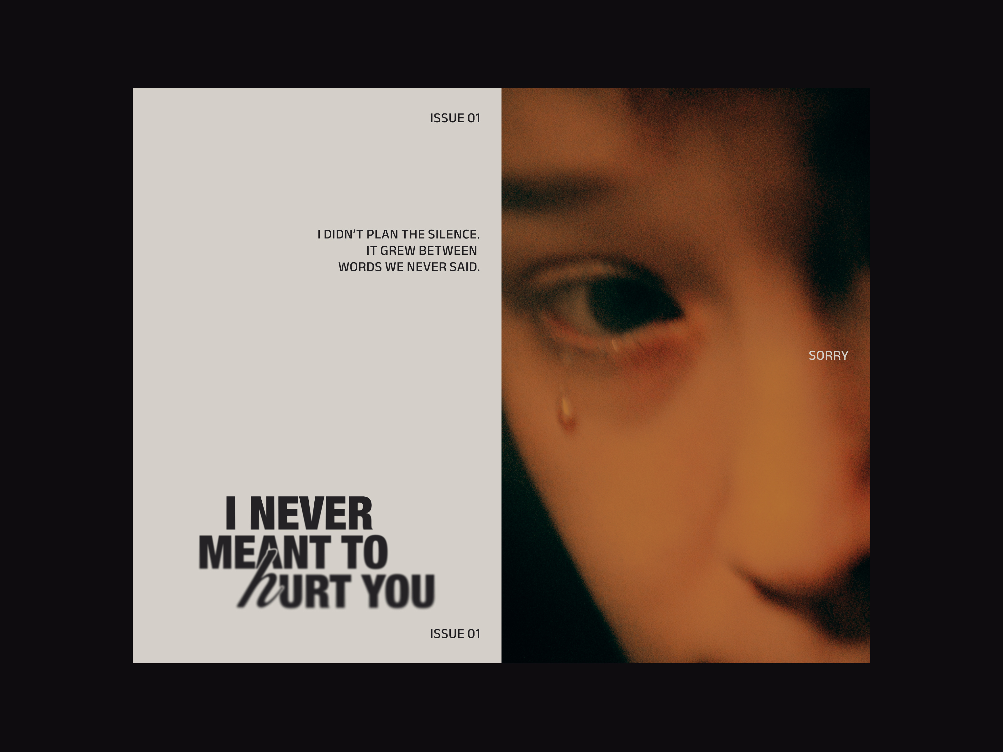 Layout x Typo #01 composition design layout melancholy midjourney type typo typography