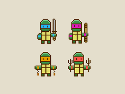 ninja turtles pixel art illustration ninja turtles illustration ninja turtles pixel art pixel art ninja turtles
