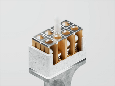 Torque Applicator 3d 3d animation blender blender3d engine illustration isometric isometric illustration marble mech mechanical metal wood