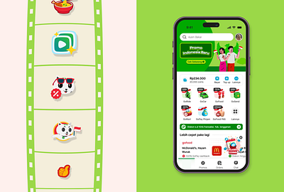 Gojek Doodle animation design doodle gojek gojek design illustration motion graphics ui ui design