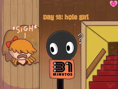 Traumatober Day 18: hole girl art post art tag digital art drawing fan art illustration