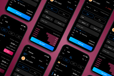 Crypto Flow - Mobile App UI Kit application