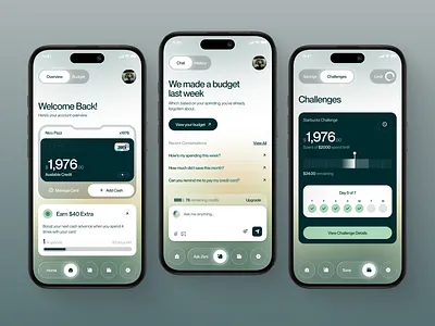 Zeni — AI Finance App Design ai clean design finance layout minimal mobile app ui ui design uiux ux ux design