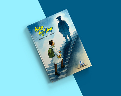 Step by Step – Medical Career Guideline Book Cover book cover design branding doctor graphic design medical books