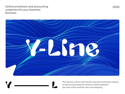 Y-Line branding crm font it letters logo