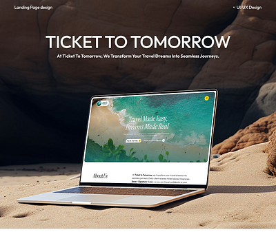 Travel Landing Page Design design figma illustration landing page ui ui design uiux web design website website design