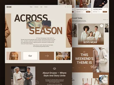 E-commerce Landing Page ecommerce fashion landing page minimal online online shop online store product design shopify shopping ui ux