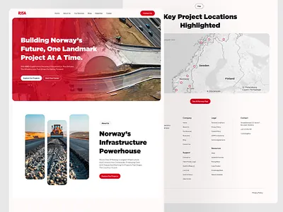 Construction Web Design app design branding design graphic design modern web designs modern website designs red wesbites ui ui ux user interface web web design website designs