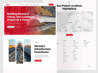 Construction Web Design app design branding design graphic design modern web designs modern website designs red wesbites ui ui ux user interface web web design website designs
