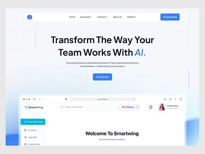 AI Automation Website Design Concept ai ai assistant ai dashboard ai web design app design branding design graphic design luxury web minimal modern trending ui