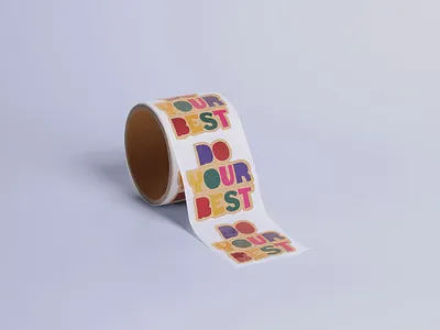 Motivational Text Roll Kraft Paper Stickers roll kraft paper stickers