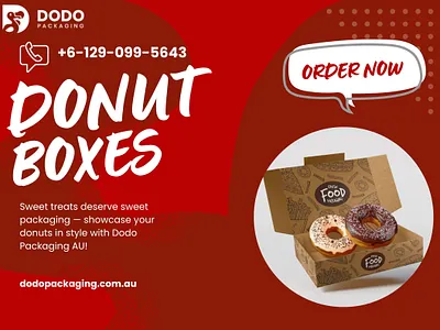 Custom Donut Boxes by Dodo Packaging AU bakerypackaging customdonutboxes dodopackagingau donutboxes foodpackaging