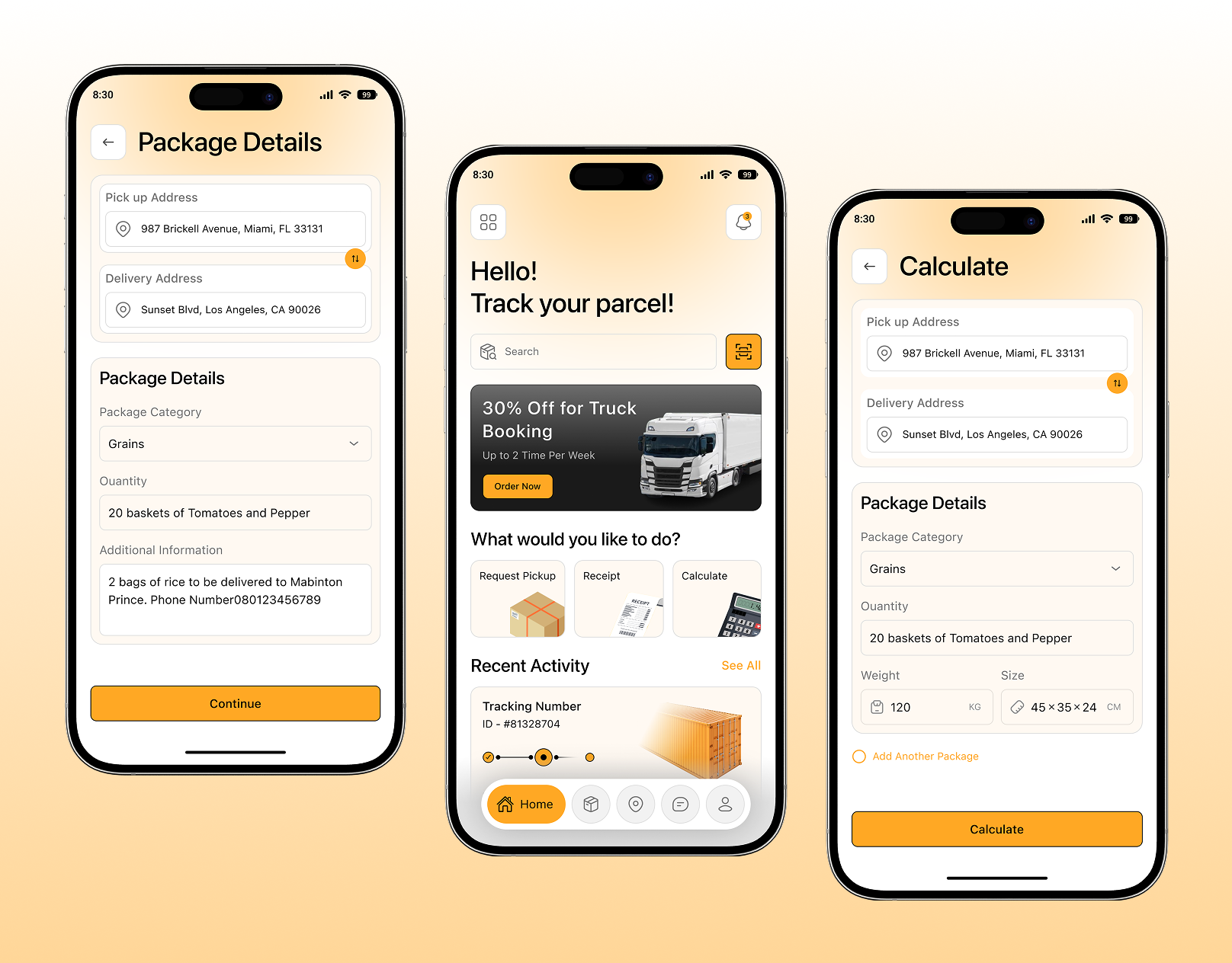 Shipping & Logistics Delivery Mobile App UI Design b2b car booking cargo crm delivery delivery mobile app inventory logistics logistics mobile app management mobile app public transport saas shipping tracking app transportation transportation app transportation mobile app transportation service ui design