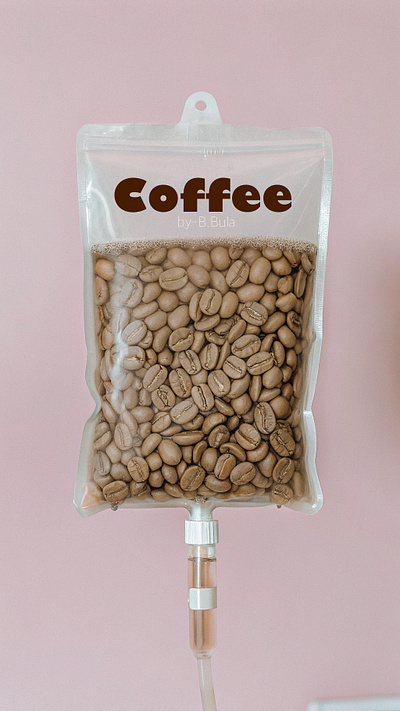 Coffee is in my blood system branding graphic design