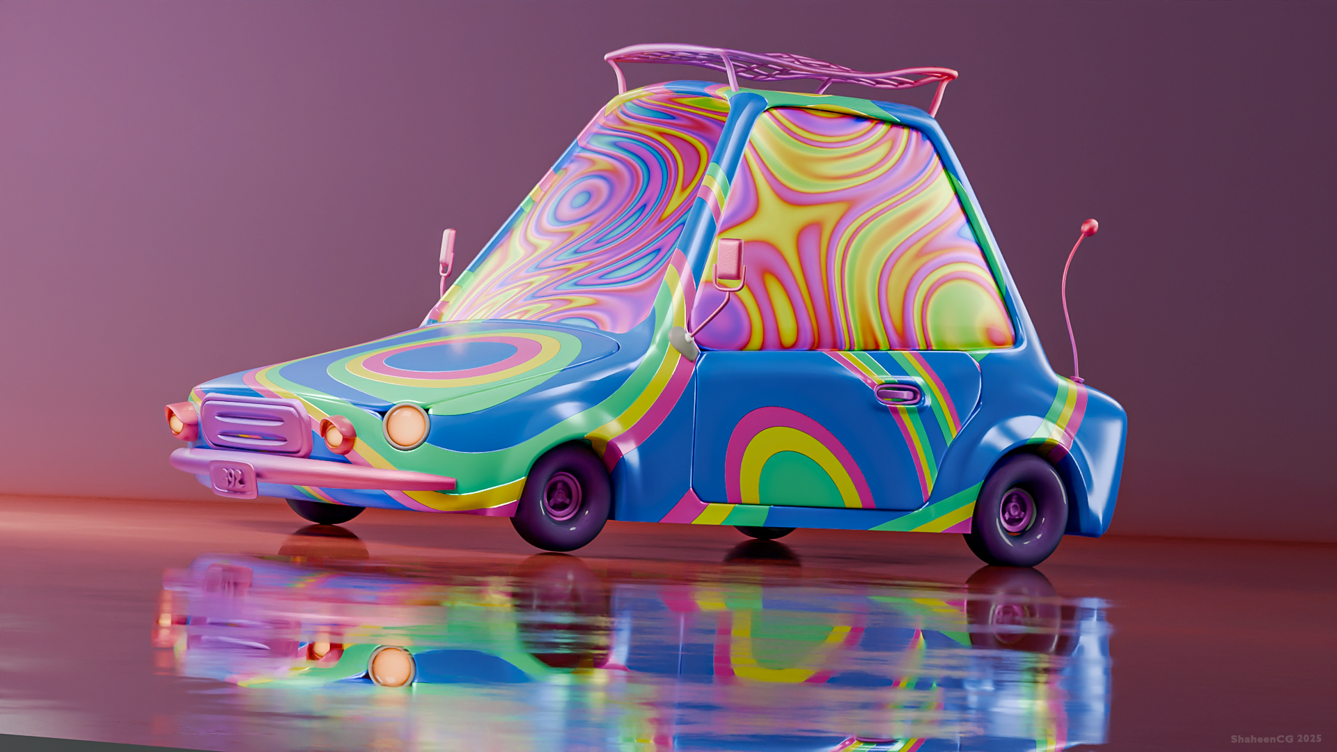 Example of Cartoon 3D Cars