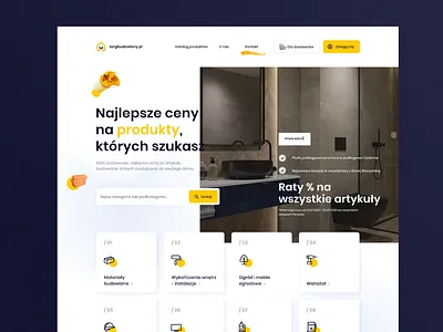 Targ budowlany appdesign branding buildingmaterials card chart dashboad dashboard design designsystem figma graphic design illustration logo ui ux webdesign