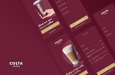 Costa Coffee UAE beverages branding card chart coffee costacoffee culinary dashboad dashboard design food graphic design illustration logo mobileapp prodcutdesign ui userinterface