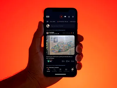 Social mobile app app comment feed human network post social