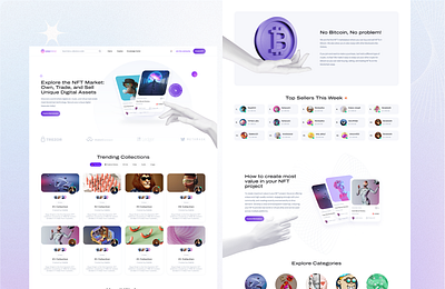 NFT trading platform 3web blockchain chain cleandesign crypto cryptocurrencies dashboard design nft streamers token trading tradingplatform wallet