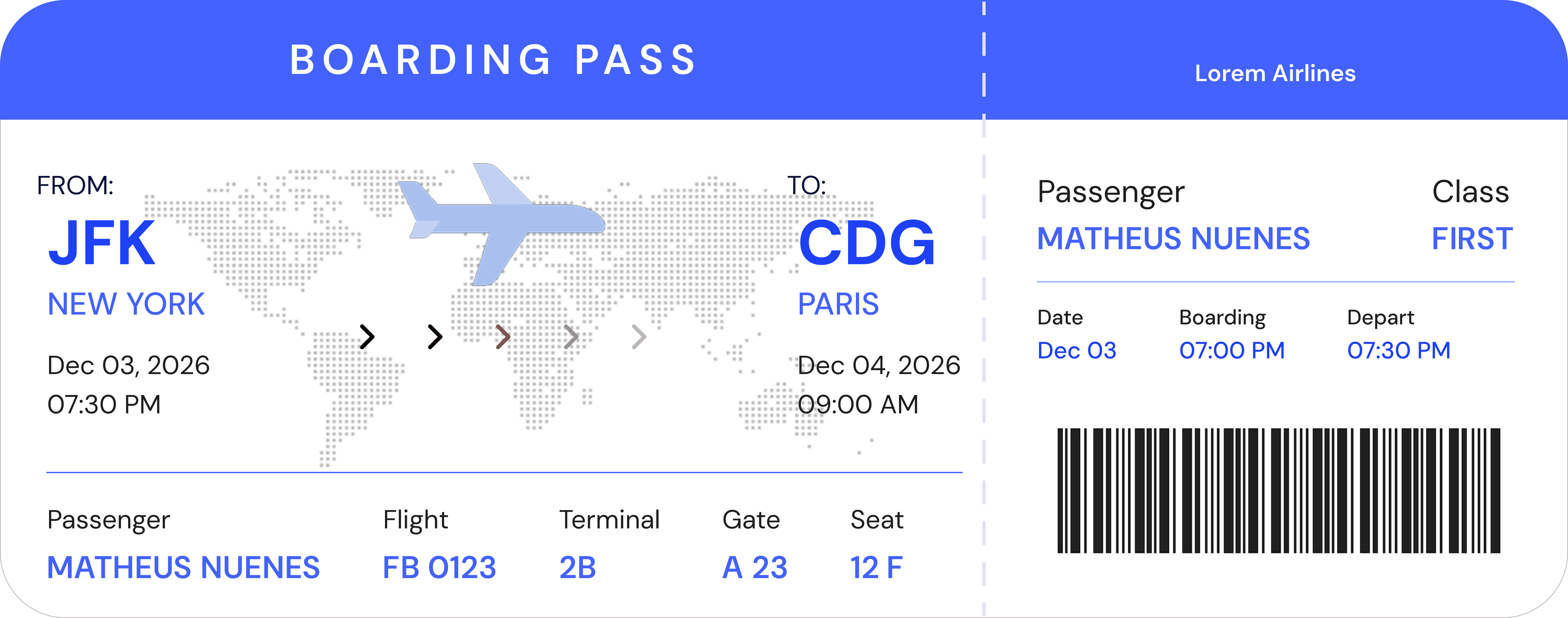 Day 24 - Premium Boarding Pass UI 100daysofuichallenge 100daysui airline appdesign barcode boardingpass branding dailyui design figma flight illustration logo modernui productdesign ticketdesign travelui ui uiux