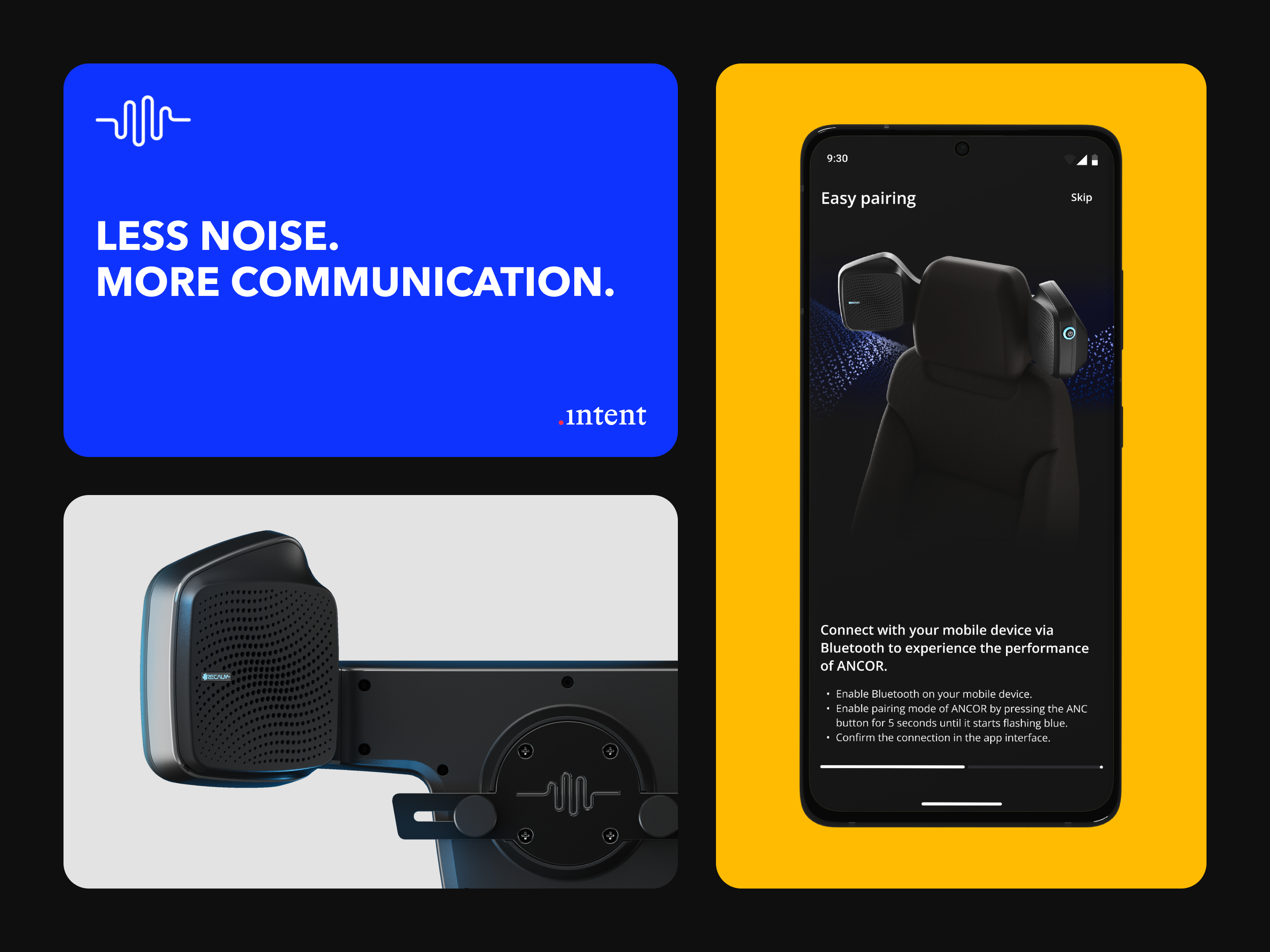 Example of Recalm ANCOR App Redesign - An Exercise in Efficiency 🔇