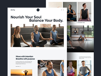 Yoga Website UI UX Design fitness health health and fitness health and wellness lifestyle website meditation meditation ui mental health minimal ui uiux web design wellness welness brand yoga yoga landing page yoga website yoga website design