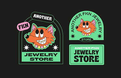 AFJS logo concept 1930 1930s branding cartoon character design fox illustration jewelry logo logotype mark mascot old cartoon old school sign vintage