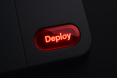 Red♦️Button 3d app apple button click dark deploy depth glass glow icon ios press red toggle ui web