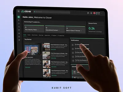 Dashboard Design for Clover | Saas App ai app app design dashboard dashboard design saas saas app design saas design web app web app design