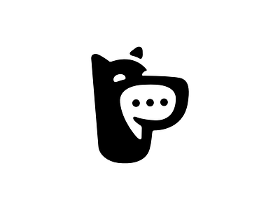 Doberman Chat Logo animal brand branding chat doberman dog for sale logo mark nagual design pet talk