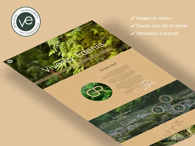 Vivaria Edenis - Lugar de vida branding design e commerce graphic design logo nature shop ui ux