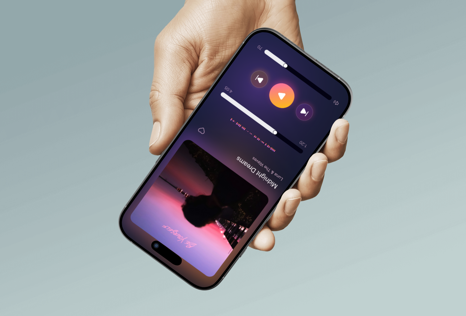 Modern Music Player UI Design app branding design graphic design illustration logo typography ui ux vector