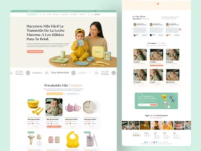 Baby Feeding E-commerce website design agency baby care baby clothes best design branding business diapers digital marketing ecommerce ecommerce website graphic design landing page modern saas websit typogaphy ui ux website