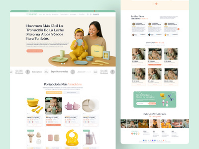 Baby Feeding E-commerce website design agency baby care baby clothes best design branding business diapers digital marketing ecommerce ecommerce website graphic design landing page modern saas websit typogaphy ui ux website