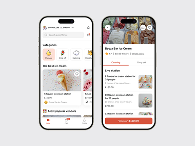 All-In-One Service App all in one service all in one service app catering delivery delivery app design flowers delivery food delivery interface mobile app service app ui ux