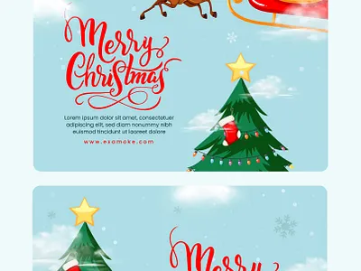 Christmas Social Media Post Design chirstmas creative design graphic design happy marketing merry post posts collection social media