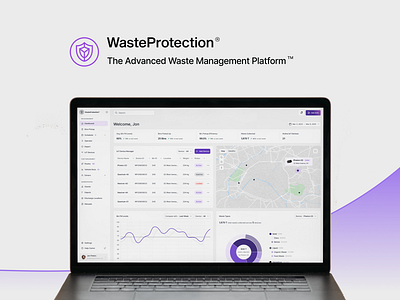 Waste Protection - Application Design bin management branding chatbot dashboards design figma fleet management graphic design landing page logo mobile application motion graphics onboarding reasearch recycle ui ux design vector waste protection web